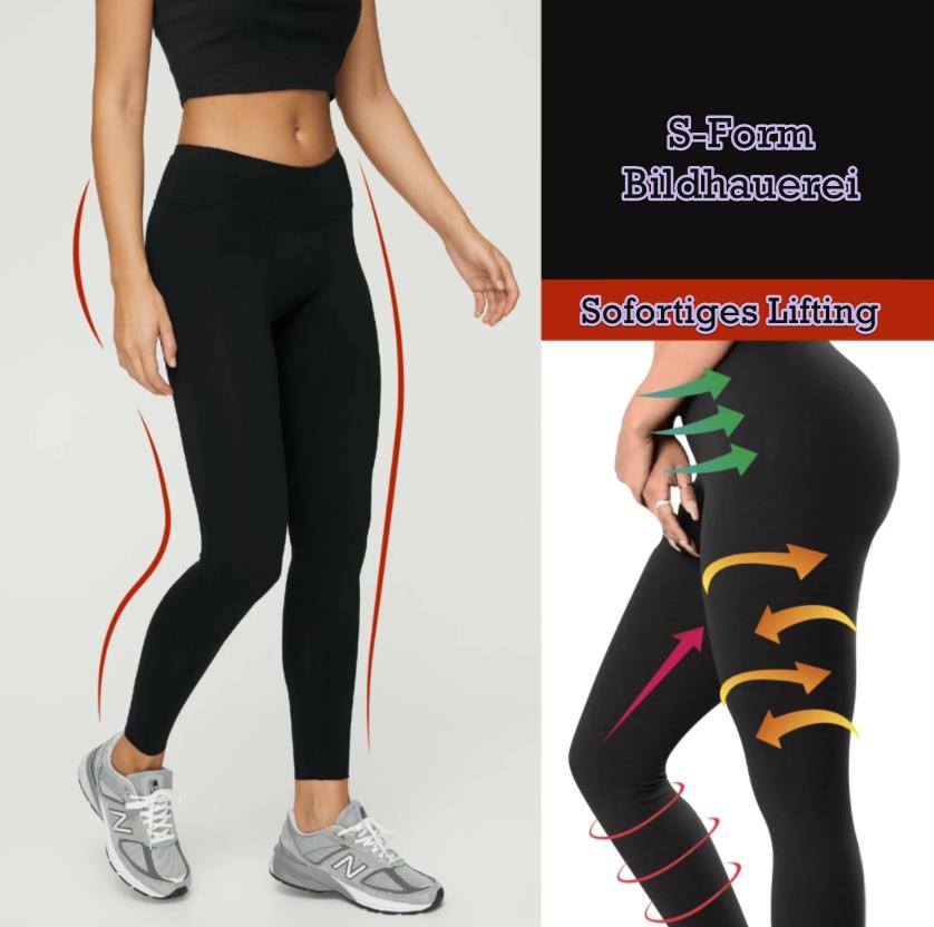 Push-up-Leggings mit hoher Taille