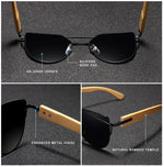 Lade das Bild in den Galerie-Viewer, Bambus-Sonnenbrille UV400
