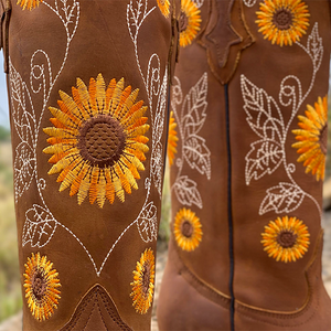 Sonnenblumen-Stiefel