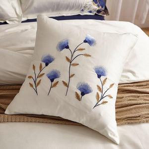 Bettbezugsset mit Stickerei aus ägyptischer Baumwolle