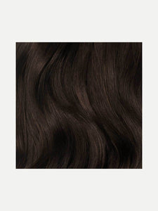20" - 24" Klassische dunkelbraune Clip-In Haarverlängerungen (240g)