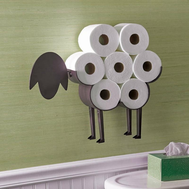 Dekorativer Schaf-Toilettenpapierhalter